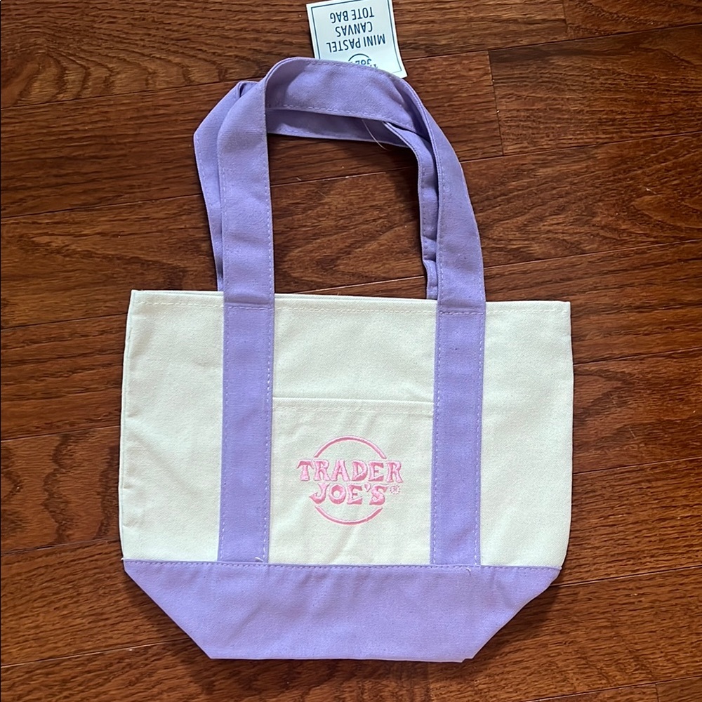 Purple Trader Joe’s Canvas Tote Bag